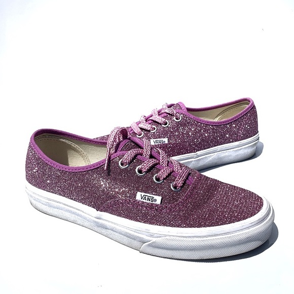 Vans Shoes - Vans Skateboard Shoes in Glitter Pink